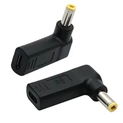 YFFSFDC タイプC 変換アダプター プラグ DC acer ASUS Lenovo 東芝 USB-C 入力 DC acer 急速充電 高速データ転送 高耐久 変換 ノートパソコン 充電 PD TYPE-C 変AC 5.5×2.5mm