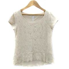 プロポーション ボディドレッシング PROPORTION BODY DRESSING ブラウス カットソー 半袖 総レース 3 ベージュ /YM3