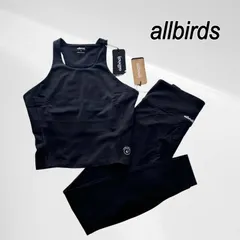 【タグ付き・未使用品】 allbirds オールバーズ ナチュラル タンク タンクトップ ショート レギンス 上下 セット セットアップ ブラック レディース ボトムス スポーツ ウェア リヨセル テンセル メリノウール インナーポケット ヨガ ピラティス