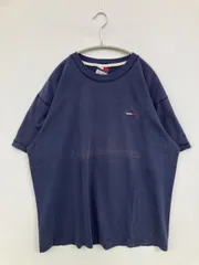 TOMMY JEANS トミージーンズ Tシャツ/カットソー L/G/G ネイビー ミドル丈 半袖 クルーネック(丸首)