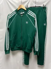 正規品/M adidas アディダス ヨーロッパ 緑グリーン セットアップセット (トラックジャージ/ジャージ/パンツ)