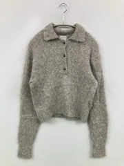 green label relaxing グリーンレーベルリラクシング ニット/セーター グレー ウール・ニット ナイロン 無地 ミドル丈 長袖