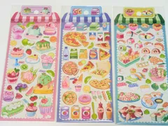 Sale♡クッションシール　3枚セット　食べ物シリーズ　シール　まとめ売り