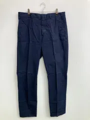 Acne Studios アクネスタジオ チノパンツ 46 ネイビー フルレングス コットン ストレッチ 無地 スタンダード テーパード レギュラー センタープレスありのサムネイル
