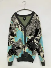 HUF ハフ カーディガン/ボレロ M ブラック コットン その他総柄 ミドル丈 長袖のサムネイル