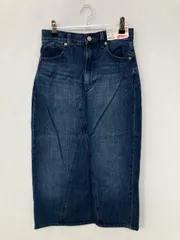UNIQLO ユニクロ デニムスカート ウエスト58cm ヒップ85cm ブルー ロング・マキシ丈 タイト ミモレ・半端丈