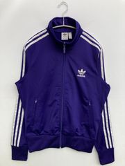 adidas アディダス トレフォイル 紫 ストライプ ジャージ 短丈 - メルカリ