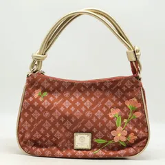 クリスチャンオリビエ ハンドバッグ フラワー刺繍 モノグラム 鞄 カバン ブランド レディース オレンジ christian olivier 【中古】のサムネイル