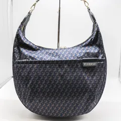 エル スポーツ ショルダーバッグ ハーフムーン 鞄 ブランド レディース ネイビー ベージュ ELLE 【中古】のサムネイル