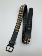 666 スタッズベルト 3連ピラミッド y2k 美品 punk パンク 平成 - メルカリ