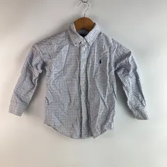 RALPH LAUREN  ボタンダウンチェックシャツ 5 ホワイト 35210011