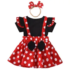 【人気商品】ハロウィン 衣装 女の子 プリンセスドレス 子供 仮装 コスプレ キッズ 水玉柄 なりきり お姫様 コスチューム パーティー ワンピース 誕生日 クリスマス プレゼント 写真撮影 遊園 可愛い 赤白ドット柄 長袖 半袖 春 夏 秋