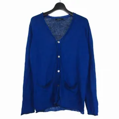 ジョンブル JOHNBULL リネン カーディガン カットソー 長袖 M ブルー 青 23-0073のサムネイル