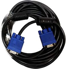 Parishop 해상도 높은 VGA 케이블 15 핀 수컷 수컷 연장 케이블 VGA-VGA 디스플레이 케이블 프로젝터 디스플레이 노이즈에 강한 더블 코어 포함 (10M)