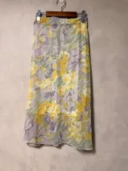 ウエスト後ろゴム ロング丈スカート