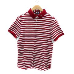 A BATHING APE エイプ ピンクボーダー ポロシャツ Mサイズ - メルカリ