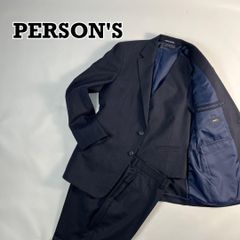 新品】パーソンズ 夏用スーツ YA5 紺 DRYICE グレンチェック 清涼