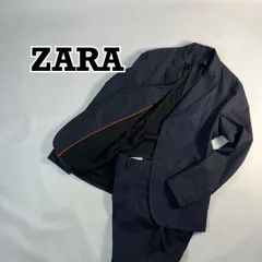 ZARA ザラ　トラベルスーツ　カジュアル　セットアップ　ネイビー　ストレッチ