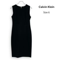 新品タグ付Calvin Klein タイトワンピース ジレ ブラック サイズ8 