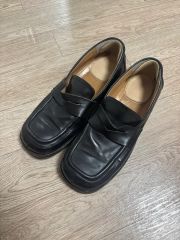 MARNI スクエアトゥ ローファー ブラック - メルカリ