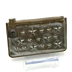 ジミーチュウ Jimmy Choo コインケース コンパクト シルバー金具 男女兼用 シルバー レザーのサムネイル