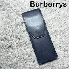 Burberrys バーバリー ペンケース 筆箱 小物入れ レザー ネイビーのサムネイル