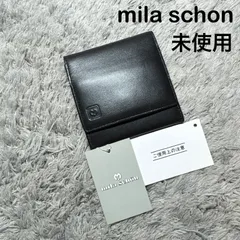 【未使用】mila schon ミラショーン コインケース 小銭入れ レザー ブラック ユニセックスのサムネイル