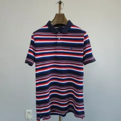 XL) ポロラルフローレン キッズ 18-20 ストライプ 半袖 カラーTシャツ