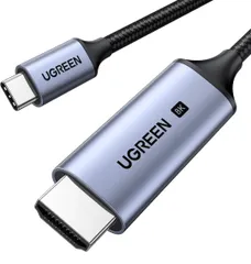 ★UGREEN USB Type C HDMI 変換ケーブル 【8K@60Hz /4K@240Hz/単方向通信/DP Altモードを含むUSB-Cのみ対応】48Gbps高速転送 Macbook Pro/Air/iPad Pro/Surface Go/ 2M