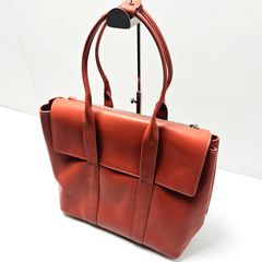 カルティエ トートバッグ A4可 レザー ボルドー ゴールド金具 - メルカリ