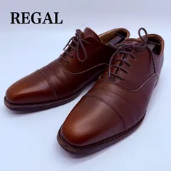 REGAL worth collection straight dress shoes 25cm V060 リーガル シボ革 ストレートチップ 革靴 ビシネス ドレス 定番