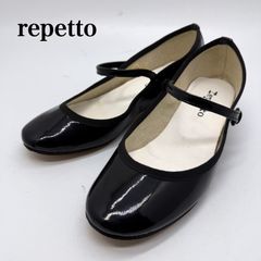 repetto レペット Tストラップ パンプス 37 ブラック エナメル - メルカリ