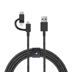 NATIVE UNION [ネイティブユニオン] BELT Cable Universal 3-in-1 2m 高耐久 急速充電ケーブル (ライトニング/USB-C/Micro-USB端子対応) [MFi認証] (Cosmos)