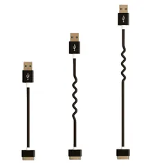 iPhone 30ピン Dockコネクタケーブル USB充電・データ通信・同期用 iPhone 4/4S/3G/3GS、iPad 1/2/3、iPod Nano/Touch対応 3本セット