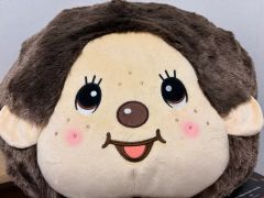 顔でかモンチッチ 眼鏡 座り ぬいぐるみ 黄色 - メルカリ