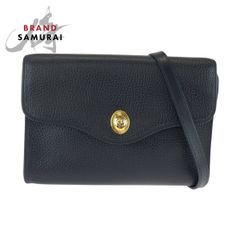 Christian Dior クリスチャンディオール ヴィンテージ ブラック 黒 シルバー金具 レザー ショルダーバッグ 601759 【中古】 Christian Dior クリスチャンディオール ヴィンテージ ブラック 黒