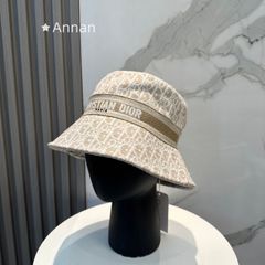 Christian Dior バケットハット ネイビー/ベージュ - メルカリ