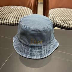 Christian Dior バケットハット ネイビー/ベージュ - メルカリ