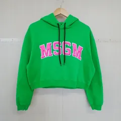 MSGM クロップド フーディー Tシャツ グリーンのサムネイル