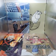 애니메이션 클리어 파일 세트 히로아카 ONEPIECE 모스 버거 무민 괴도 퀸의 우아한 휴가