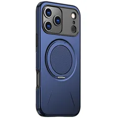 【新品】 MRedoxe for iPhone 15 ケース MagSafe対応 横縦両立 リング 【多機能 360°回転スタンド・二層設計】 米軍MIL規格 耐衝撃 防指紋 いphone15 ケース アイフォン アイホン (紺) KPCT-15-lan 0