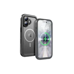 【新品】 SPORTLINK iPhone 17 用 防水ケース iPhone 17 MagSafe ケース完全防水 IP68防水等級 マグネット搭載 MagSafe対応 防雪 防塵 耐衝撃 360°全面保護 QI充電 フェイスID 認証対応 ワイヤレス充 1