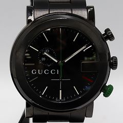 GUCCI 101M シェリーライン クロノグラフ G ブラック 腕時計 - メルカリ