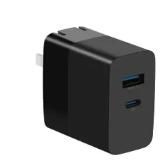 充電器 type-c Surface充電器 GaN 65W 2ポート(USB-A/USB-C) 窒化ガリウム QC3.0/PD TypeC急速充電acアダプター MacBook/Surface/iPhone13/iPad Air/Galaxy/And ...