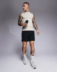 エイソス メンズ ボトムス ハーフパンツ・ショーツ ショートパンツ ASOS 4505 Icon 5 inch quick dry training shorts with zip pockets Black ブラック