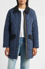 ペンドルトン レディース アウター ジャケット・ブルゾン キルティング コート Pendleton Sun River Quilted Field Coat Navy ネイビーのサムネイル