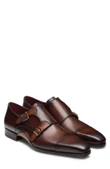 マグナーニ メンズ シューズ モンク キャップ Magnanni Leros Cap Toe Double Monk Shoe Cuero