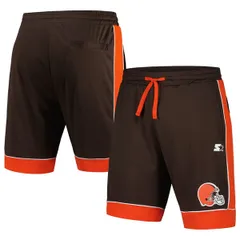 スターター メンズ ボトムス ハーフパンツ・ショーツ ショートパンツ Menstarter BrownOrange Cleveland Browns Fan Favorite Fashion Shorのサムネイル