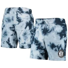 ニューエラ メンズ ボトムス ハーフパンツ・ショーツ ショートパンツ フリース Mens New Era Blue Brooklynets Fleece TieDye Shorts Blue ブルーのサムネイル