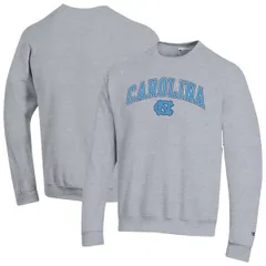 チャンピオン メンズ アウター パーカー・スウェット シャツ ロゴ ヒール MensChampion Heather Gray North Carolina Tar Heels Arch Over Logo Pullover Sweatshirt Heathe